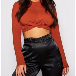 Knot Front Crop Top